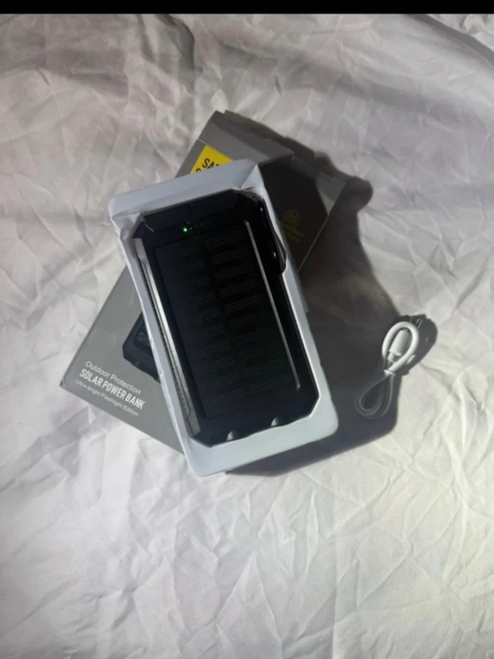 20000mAh Solar Power Bank Portable Charger USB Battery Pack for iPhone & Android